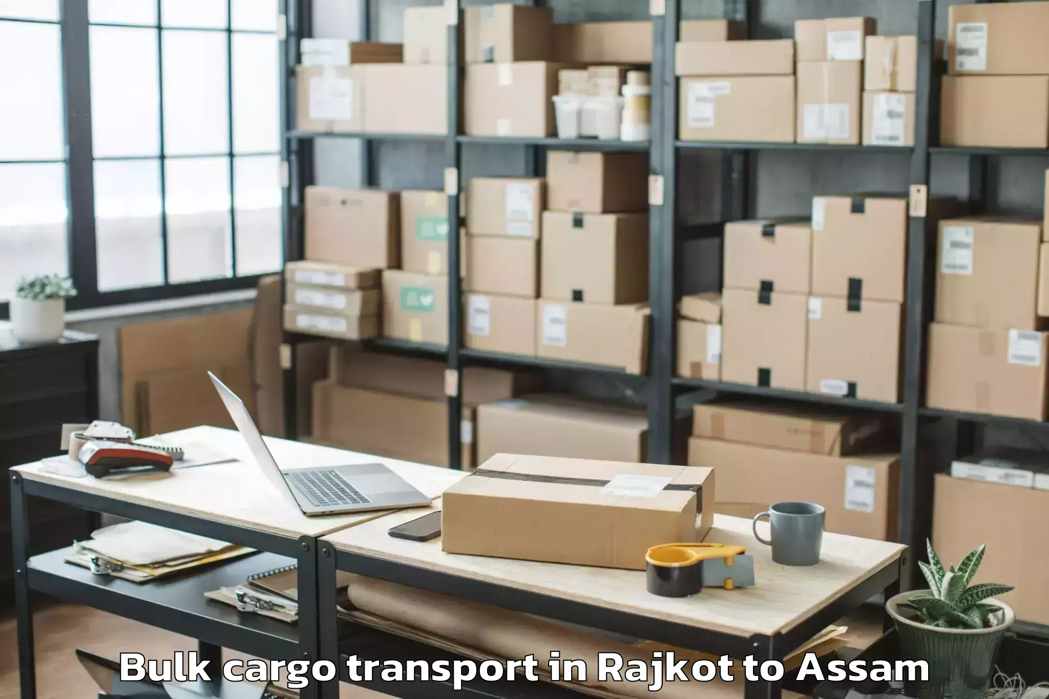 Efficient Rajkot to Moranhat Bulk Cargo Transport